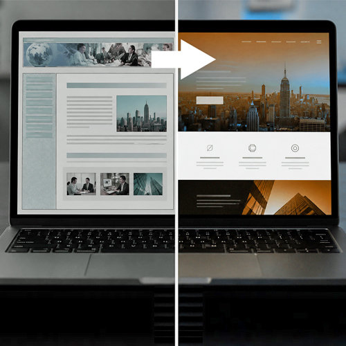 Bestaande website re-stylen en moderniseren