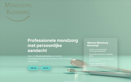 Voorbeeld van een door XSOnline gebouwde website